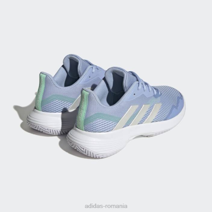 Adidas blue Dawn courtjam control pantofi de tenis femei albastru zori/zero metalic/alb 2JBN8519