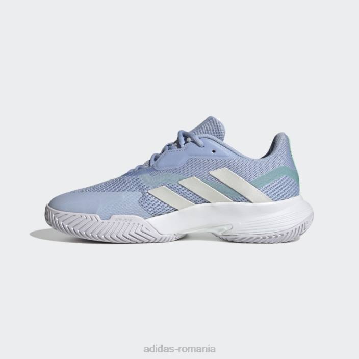 Adidas blue Dawn courtjam control pantofi de tenis femei albastru zori/zero metalic/alb 2JBN8519