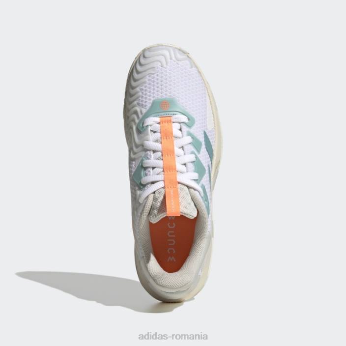 Adidas pantofi de tenis albi cu talpă de control femei alb/ton menta/gri orbit 2JBN2147