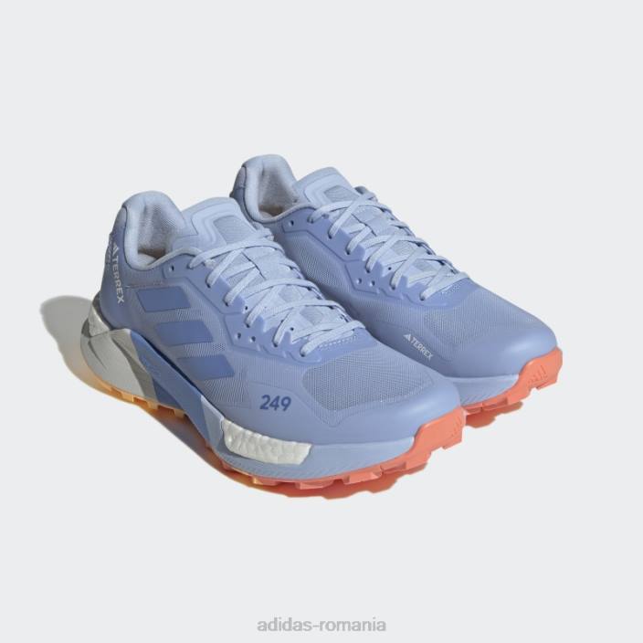 Adidas albastru albastru terrex agravic pantofi de alergare ultra trail adidas femei albastru zori/albastru/coral 2JBN16065