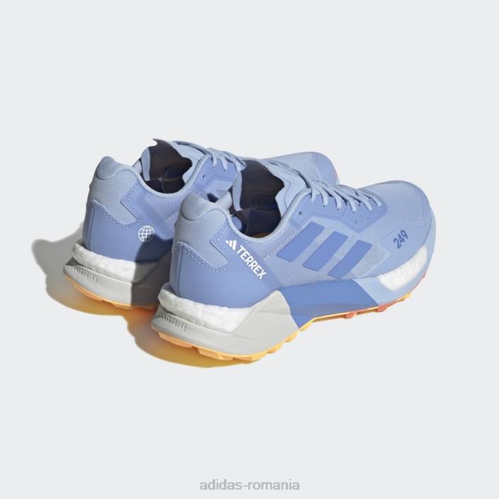 Adidas albastru albastru terrex agravic pantofi de alergare ultra trail adidas femei albastru zori/albastru/coral 2JBN16065