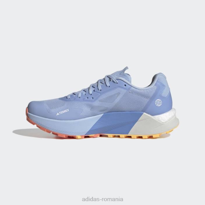 Adidas albastru albastru terrex agravic pantofi de alergare ultra trail adidas femei albastru zori/albastru/coral 2JBN16065