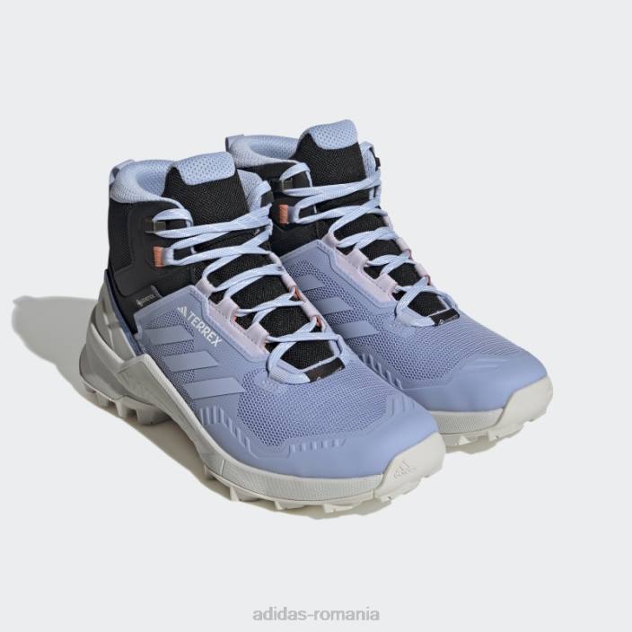 Adidas albastru albastru terrex swift r3 mid gore-tex pantofi de drumeție adidas femei albastru zori/coral 2JBN16077
