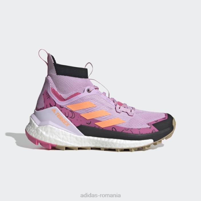 Adidas lila terrex free hiker 2 bca pantofi de drumeție adidas femei liliac/portocaliu fascicul/magenta 2JBN8697