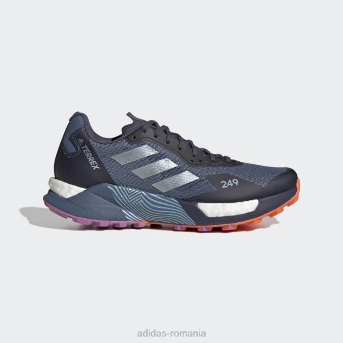 Adidas pantofi de alergare oțel terrex agravic ultra trail running femei oțel/gri met/liliac 2JBN16295