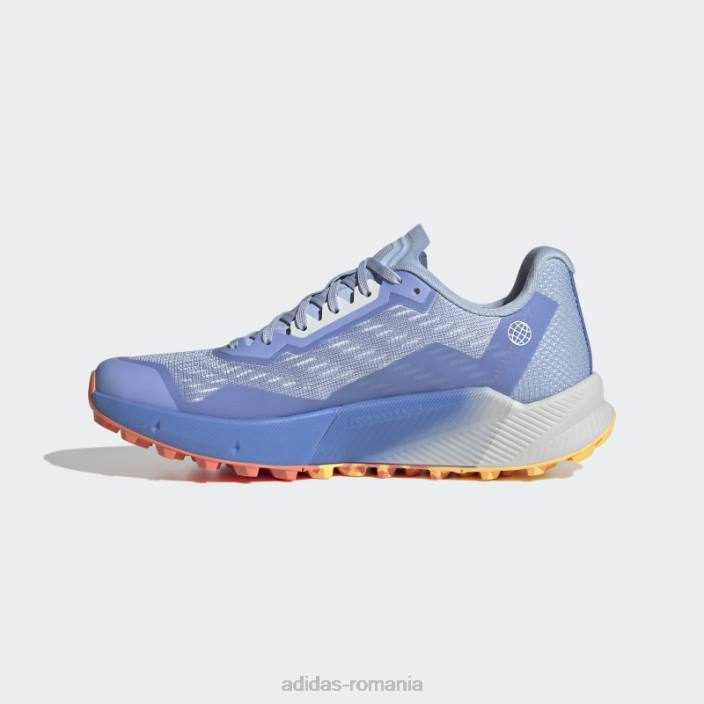 Adidas pantofi de alergare pe trail albastru albastru terrex agravic flow 2.0 femei albastru zori/albastru/coral 2JBN8417