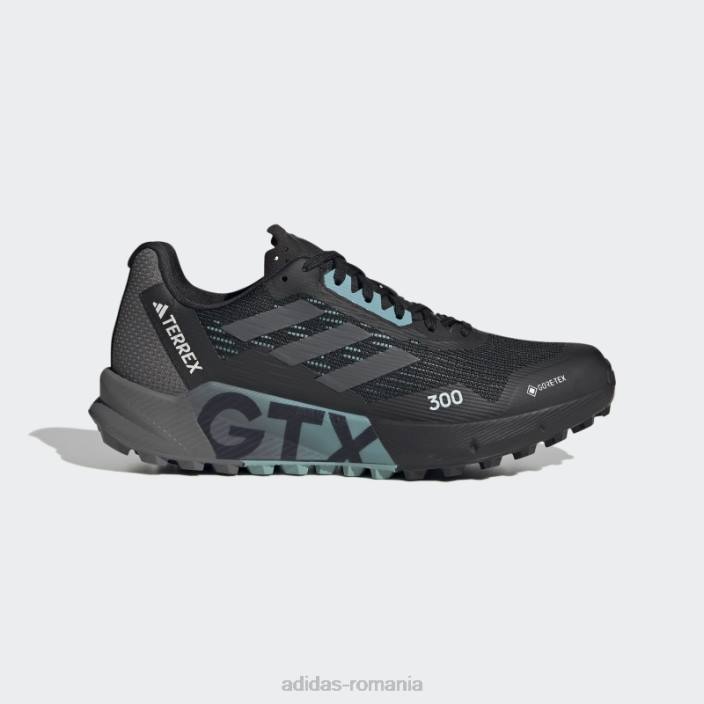 Adidas pantofi de alergare pe trail dash grey terrex agravic flow 2.0 gore-tex femei negru/gri/gri liniuță 2JBN8391