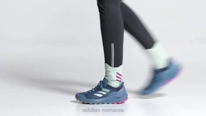 Adidas pantofi de alergare pe trail de oțel terrex trailrider femei oțel/gri met/liliac 2JBN16193