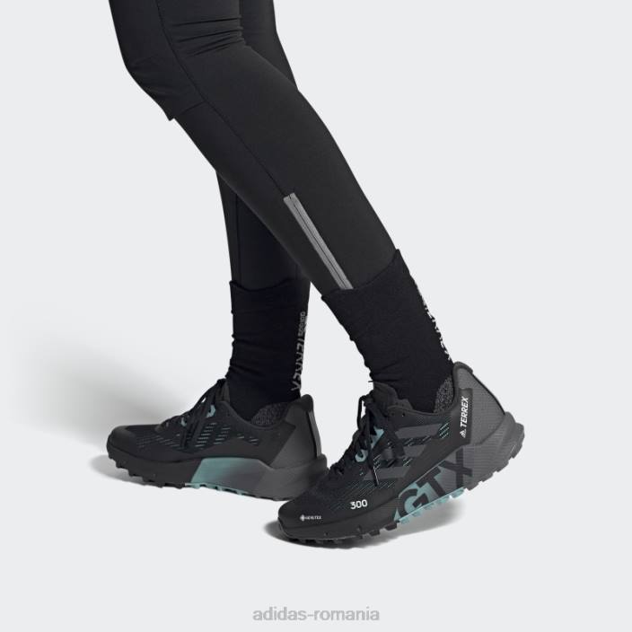 Adidas pantofi de alergare pe trail mint ton terrex agravic flow 2.0 gore-tex femei negru/gri/mentă ton 2JBN16280