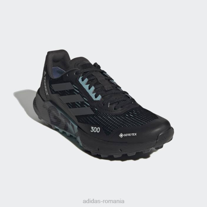 Adidas pantofi de alergare pe trail mint ton terrex agravic flow 2.0 gore-tex femei negru/gri/mentă ton 2JBN16280