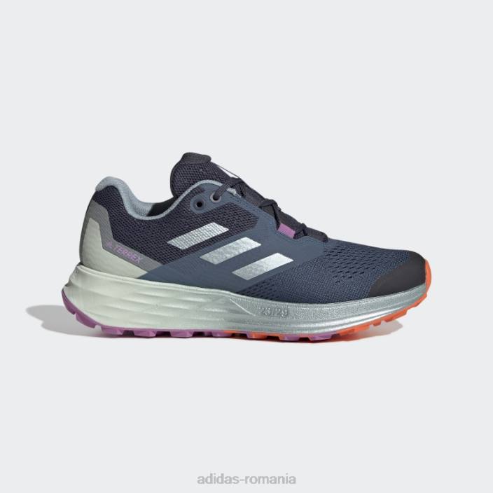 Adidas pantofi de alergare pe trail steel terrex two flow adidas femei oțel/gri met/liliac 2JBN8745