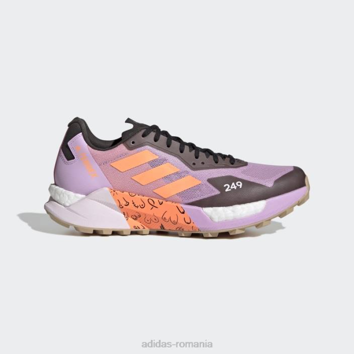 Adidas pantofi de alergare terrex agravic ultra bca lila adidas femei liliac/portocaliu fascicul/magenta 2JBN8718