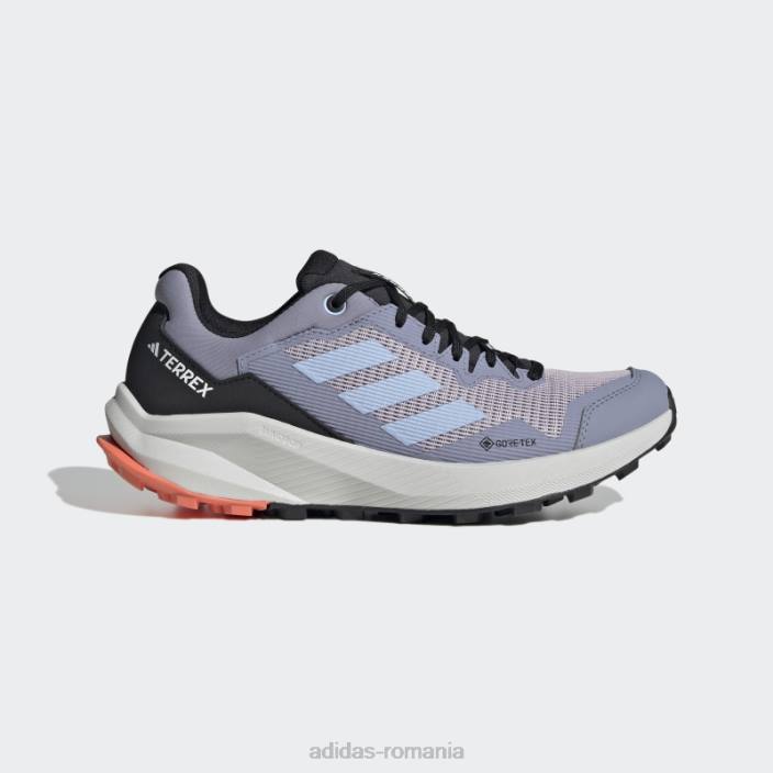 Adidas pantofi de alergare terrex trail rider gore-tex violet argintiu adidas femei argintiu violet/albastru zori/coral 2JBN16080