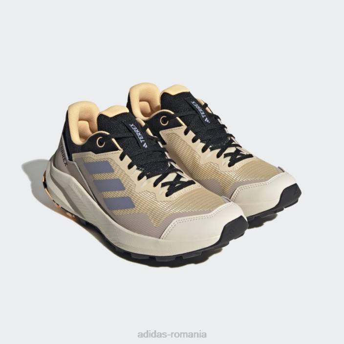 Adidas pantofi de alergare terrex trail rider nisip adidas femei nisip/violet argintiu/alb 2JBN8418