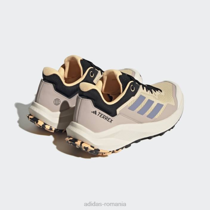 Adidas pantofi de alergare terrex trail rider nisip adidas femei nisip/violet argintiu/alb 2JBN8418