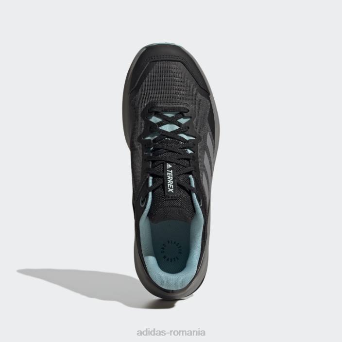 Adidas pantofi de alergare terrex trailrider negri femei negru/gri/mentă ton 2JBN8804