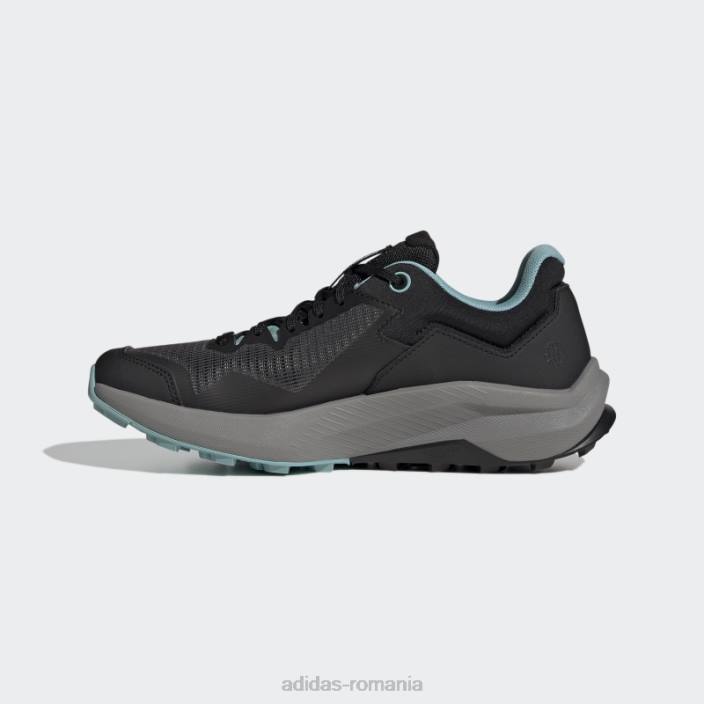 Adidas pantofi de alergare terrex trailrider negri femei negru/gri/mentă ton 2JBN8804