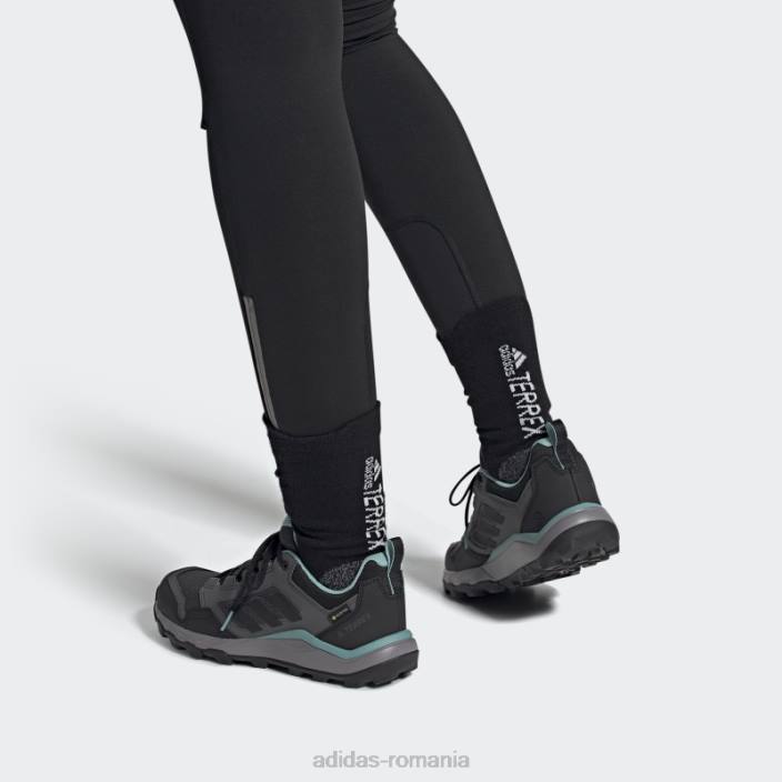 Adidas pantofi de alergare tracerocker 2.0 gore-tex gri femei gri/negru/mentă ton 2JBN16117