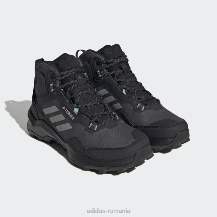 Adidas pantofi de drumeție negri terrex ax4 mid gore-tex adidas femei negru/gri/mentă ton 2JBN8505