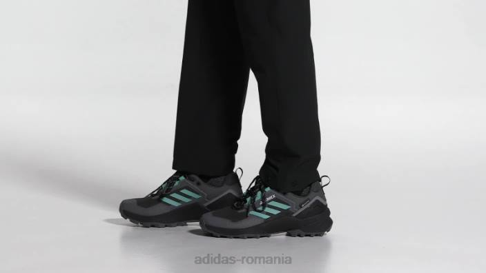Adidas pantofi de drumeție negri terrex swift r3 gore-tex fierbinți femei gri/mentă ton/negru 2JBN8419