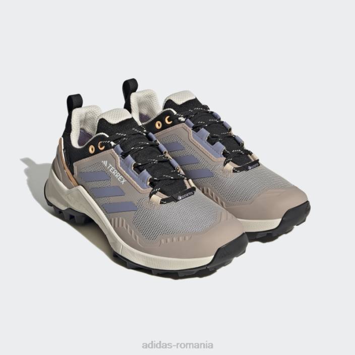 Adidas pantofi de drumeție sand terrex swift r3 gore-tex femei nisip/violet argintiu/portocaliu 2JBN8446