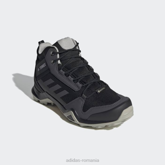 Adidas pantofi de drumeție terrex ax3 mid gore-tex negri femei negru/gri/gri metal 2JBN15968