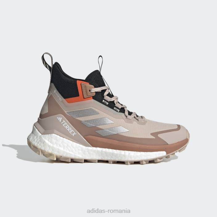 Adidas pantofi de drumeție terrex free hiker gore-tex 2.0 taupe adidas femei taupe/taupe met/orange 2JBN16008