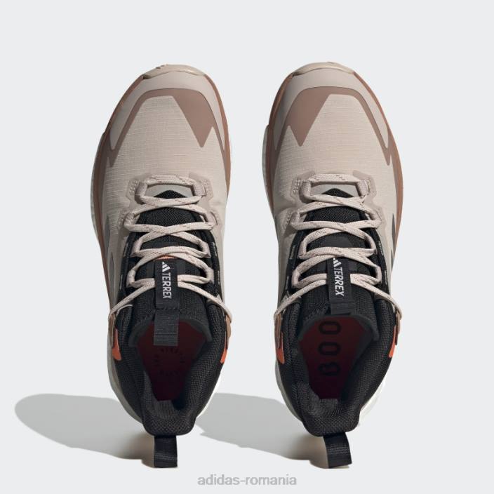 Adidas pantofi de drumeție terrex free hiker gore-tex 2.0 taupe femei taupe/taupe met/orange 2JBN8431