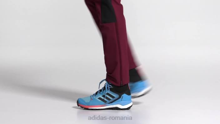 Adidas pantofi de drumeție terrex skychaser 2 mid gore-tex sky rush adidas femei sky rush/gri/roșu acid 2JBN16308