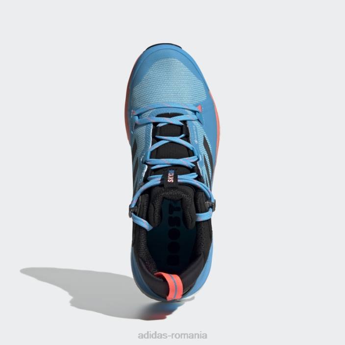 Adidas pantofi de drumeție terrex skychaser 2 mid gore-tex sky rush adidas femei sky rush/gri/roșu acid 2JBN16308