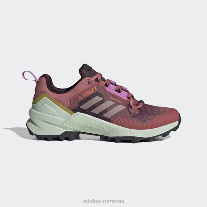 Adidas pantofi de drumeție terrex swift r3 gore-tex roșii femei roșu/violet/liliac 2JBN16190