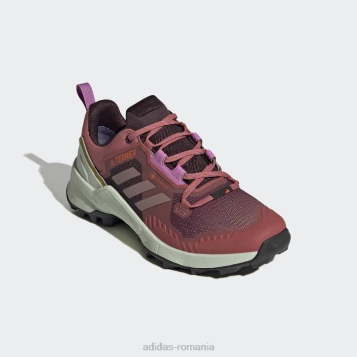 Adidas pantofi de drumeție terrex swift r3 gore-tex roșii femei roșu/violet/liliac 2JBN16190