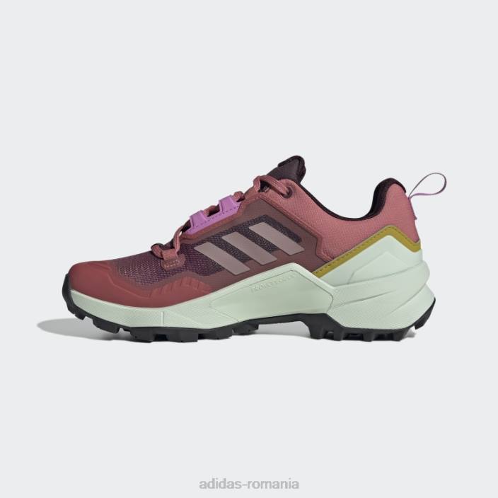 Adidas pantofi de drumeție terrex swift r3 gore-tex roșii femei roșu/violet/liliac 2JBN8743