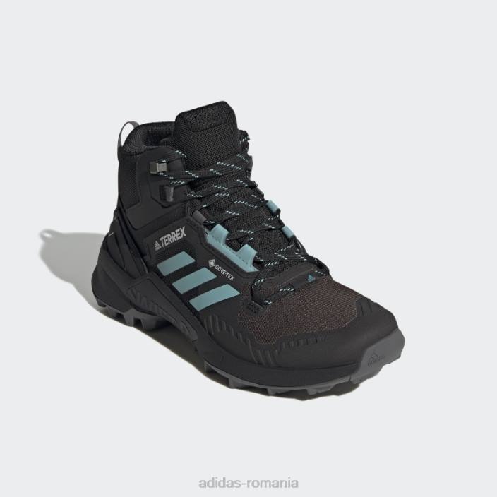 Adidas pantofi de drumeție terrex swift r3 mid gore-tex negri femei negru/mint ton/gri 2JBN8672