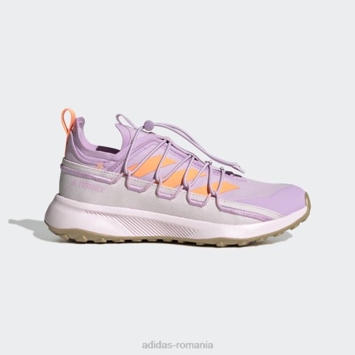 Adidas pantofi de voiaj panza terrex voyager 21 lila femei liliac/portocaliu fascicul/roz 2JBN8749