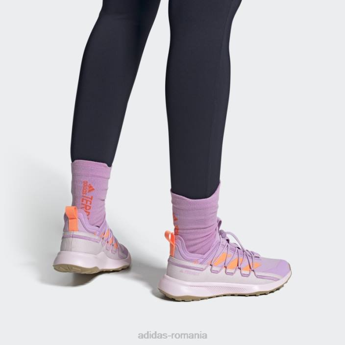 Adidas pantofi de voiaj panza terrex voyager 21 lila femei liliac/portocaliu fascicul/roz 2JBN8749