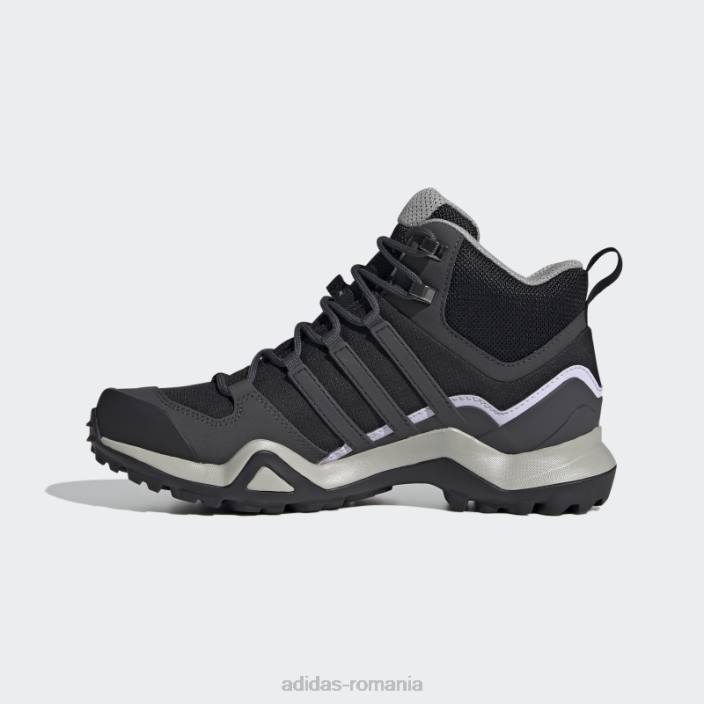Adidas pantofi negri terrex swift r2 mid gtx adidas femei nuanță neagră/gri/violet 2JBN15981