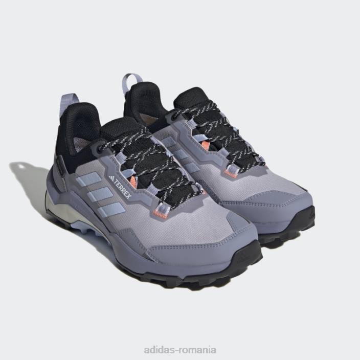 Adidas silver violet terrex ax4 gore-tex pantofi de drumeție femei argintiu violet/albastru zori/auriu 2JBN8393