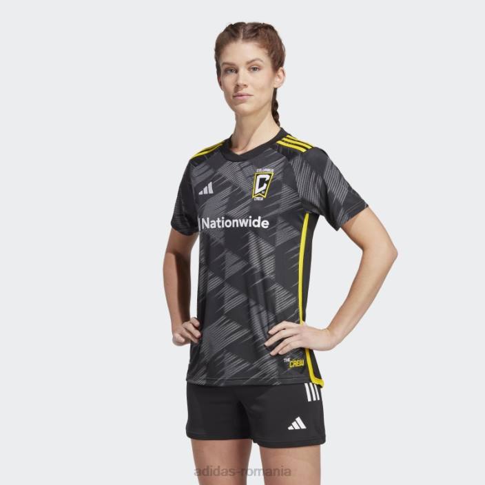 Adidas Columbus Crew 23/24 deplasare tricou galben elegant femei galben închis 2JBN22886
