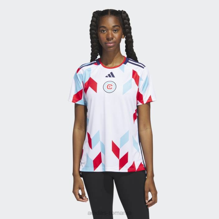 Adidas Tricou deplasare Chicago Fire 23/24 alb femei cer alb/noapte 2JBN22879