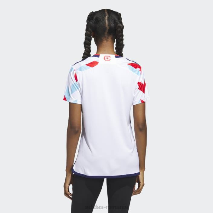 Adidas Tricou deplasare Chicago Fire 23/24 alb femei cer alb/noapte 2JBN22879