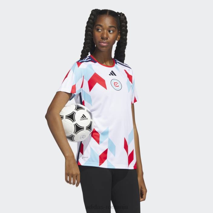 Adidas Tricou deplasare Chicago Fire 23/24 alb femei cer alb/noapte 2JBN22879