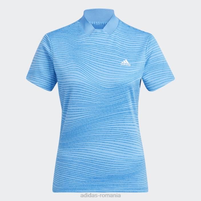 Adidas cămașă albastră făcută pentru a fi refăcută cu guler în coastă femei albastru 2JBN22852
