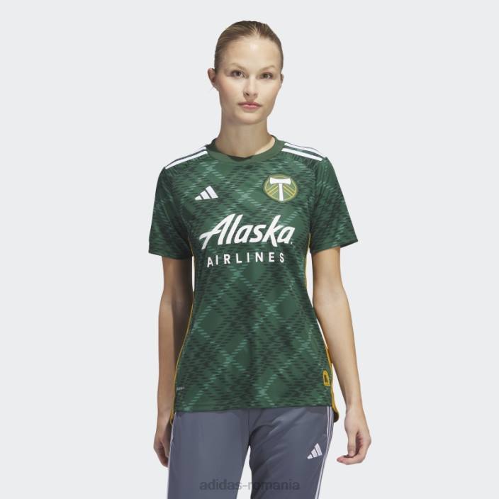 Adidas portland timbers 23/24 tricou acasă tech forest femei tech forest/alb 2JBN22952