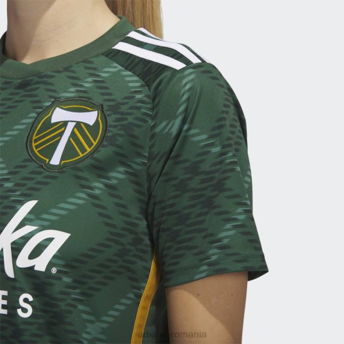 Adidas portland timbers 23/24 tricou acasă tech forest femei tech forest/alb 2JBN22952