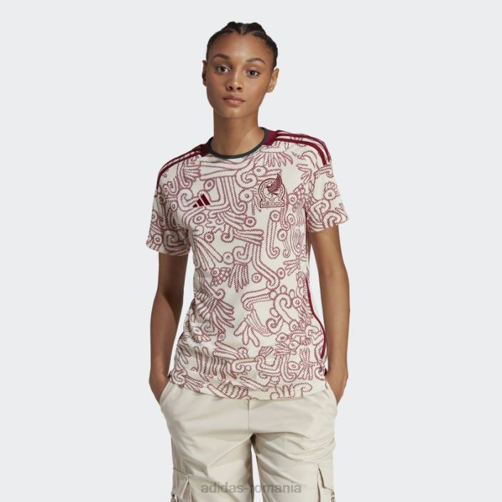 Adidas tricou alb Mexic 22 deplasare femei alb 2JBN22601
