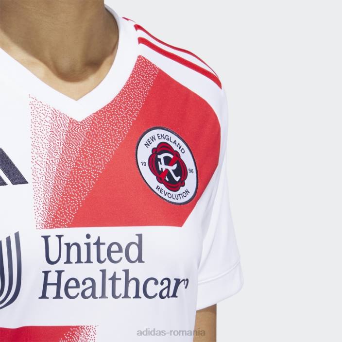 Adidas tricou alb New England Revolution 23/24 deplasare femei alb roșu 2JBN22955
