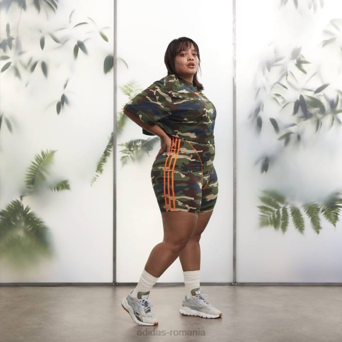 Adidas tricou crop (plus size) camo print adidas femei imprimeu camo 2JBN23256