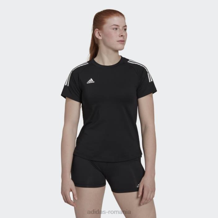 Adidas tricou hilo negru femei alb negru 2JBN22600