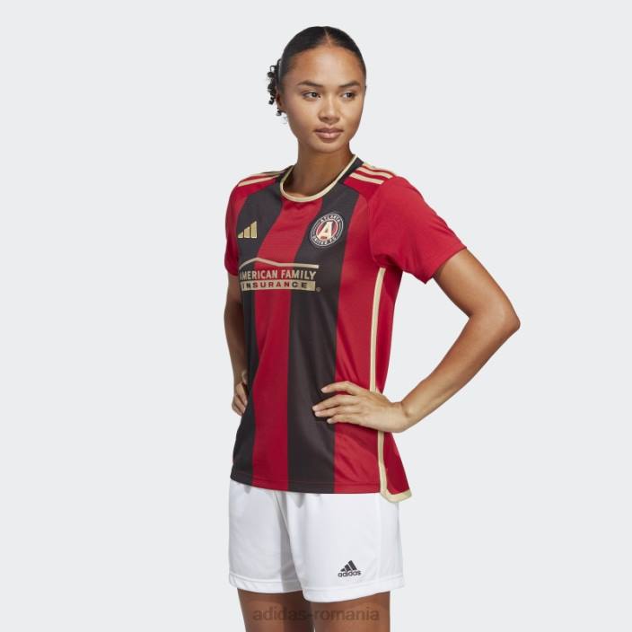 Adidas tricou home atlanta united fc 23/24 negru adidas femei negru/rosu victorie 2JBN22908